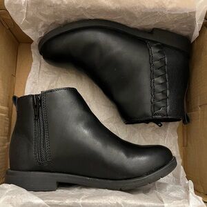 Stride Rite Black Carolyn Ankle Boots with Side Zipper